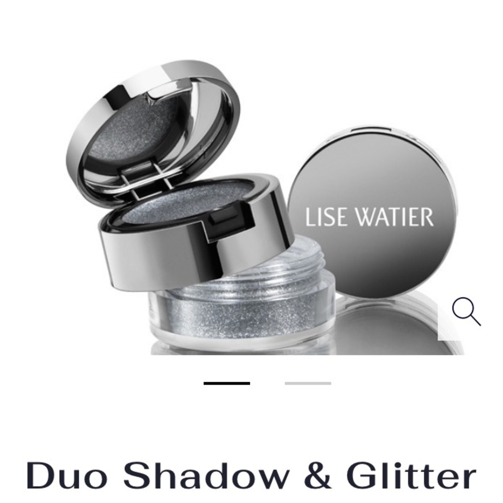 Lise Watier Duo shadow and glitter in smoky silver
